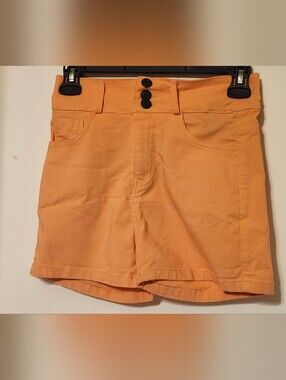 Emme Jordan Peach-Tone Casual Shorts with Branded Patch